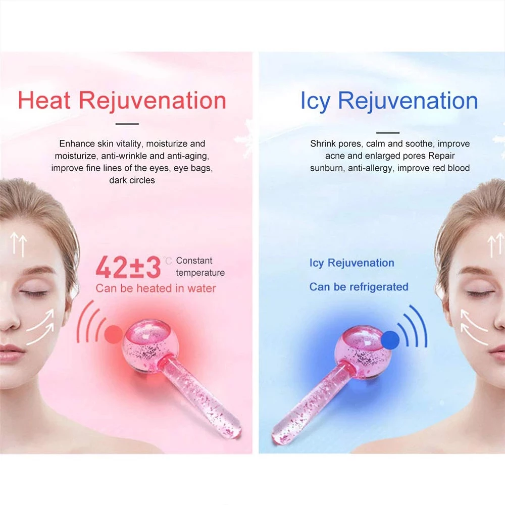 Beauty Crystal Ball Facial Cooling Ice Globe